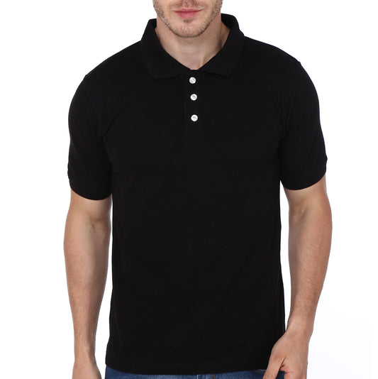 Black polo t-shirt