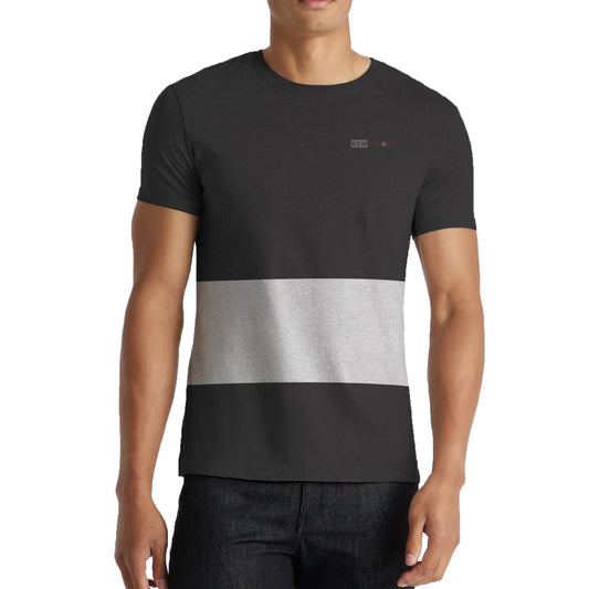 Black round neck T-shirt